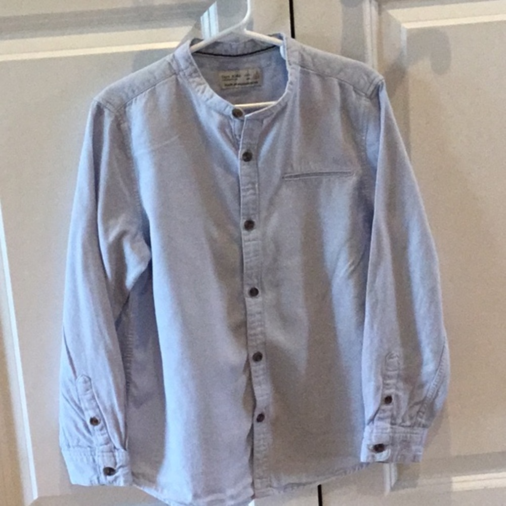 Lovely Zara Boys Long Sleeve Button Up Shirt.